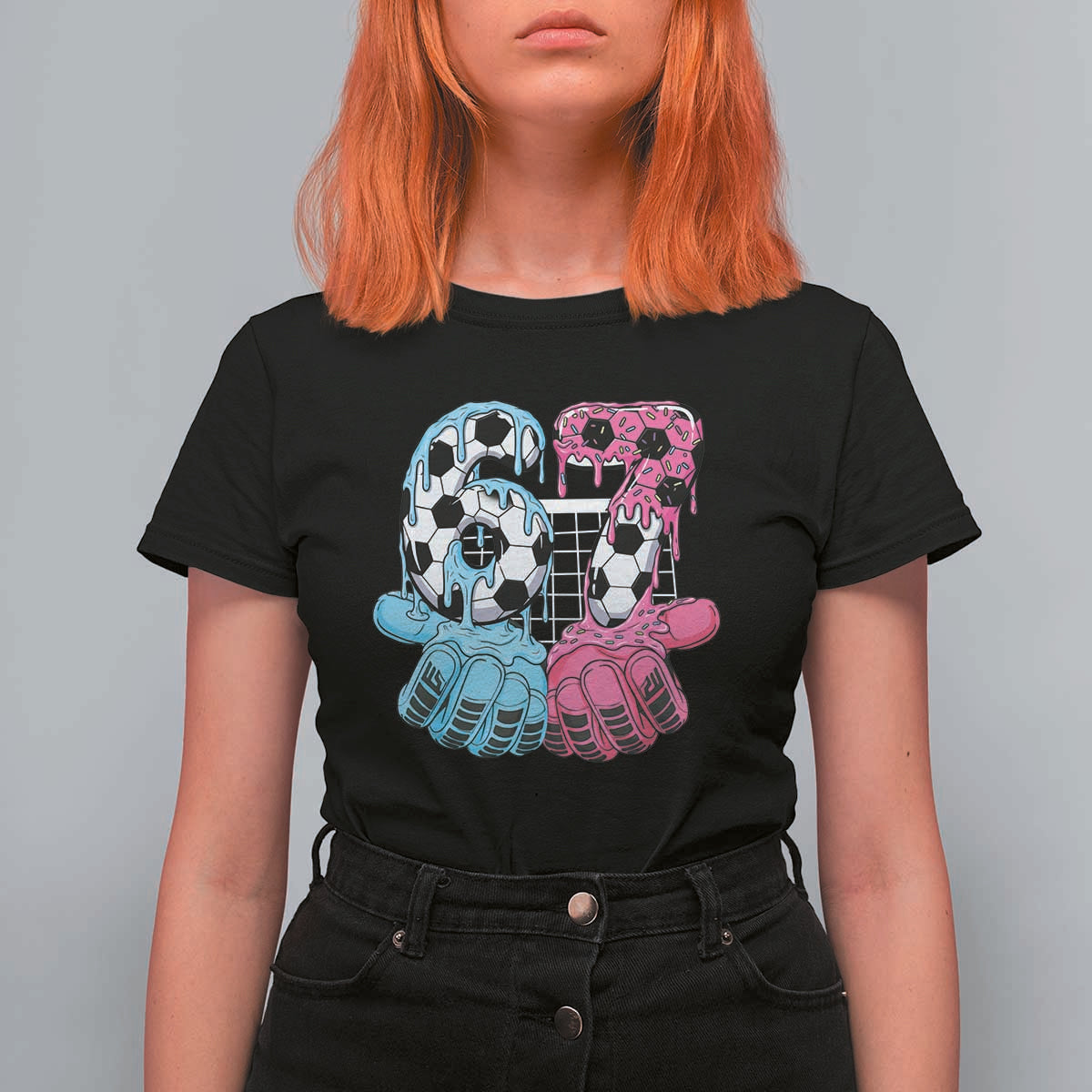 Drip Soccer Six Seven Meme T Shirt For Women Funny Gen Alpha Slang