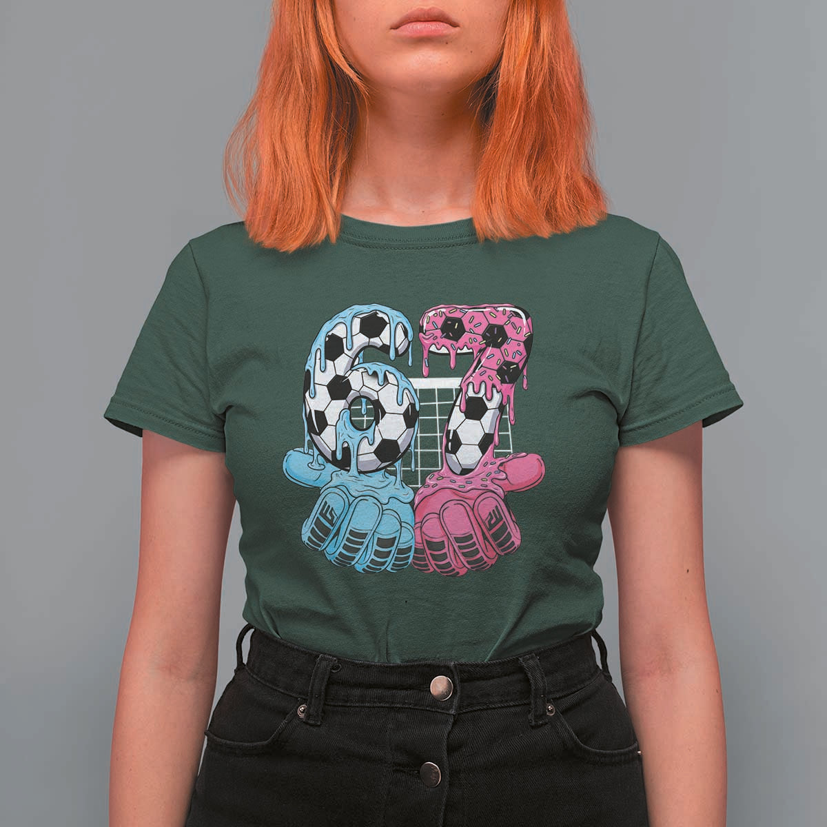 Drip Soccer Six Seven Meme T Shirt For Women Funny Gen Alpha Slang