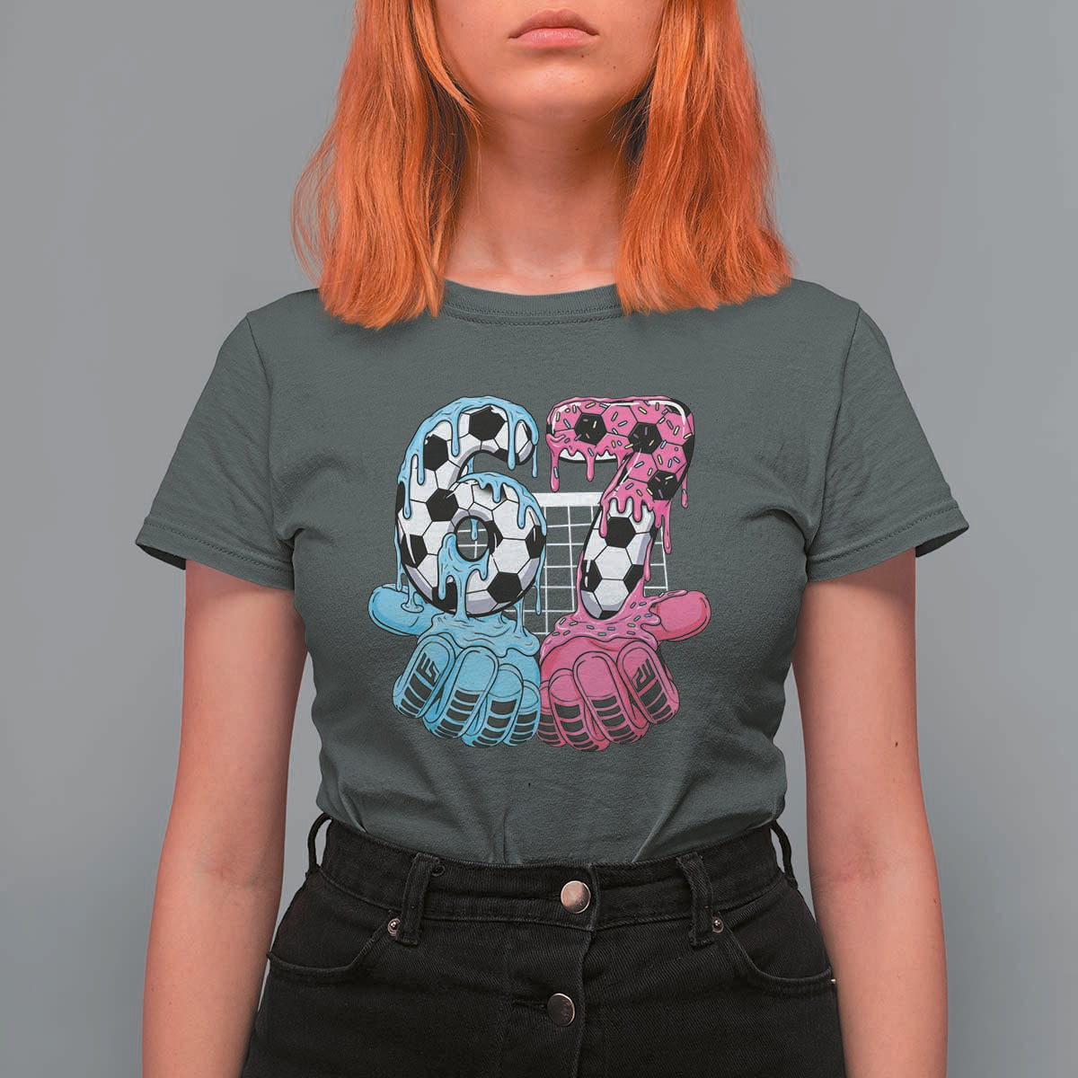 Drip Soccer Six Seven Meme T Shirt For Women Funny Gen Alpha Slang