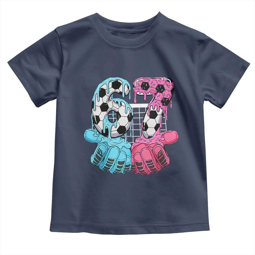 Drip Soccer Six Seven Meme Toddler T Shirt Funny Gen Alpha Slang