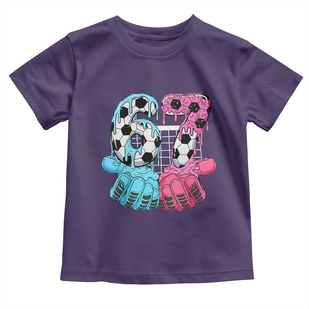 Drip Soccer Six Seven Meme Toddler T Shirt Funny Gen Alpha Slang