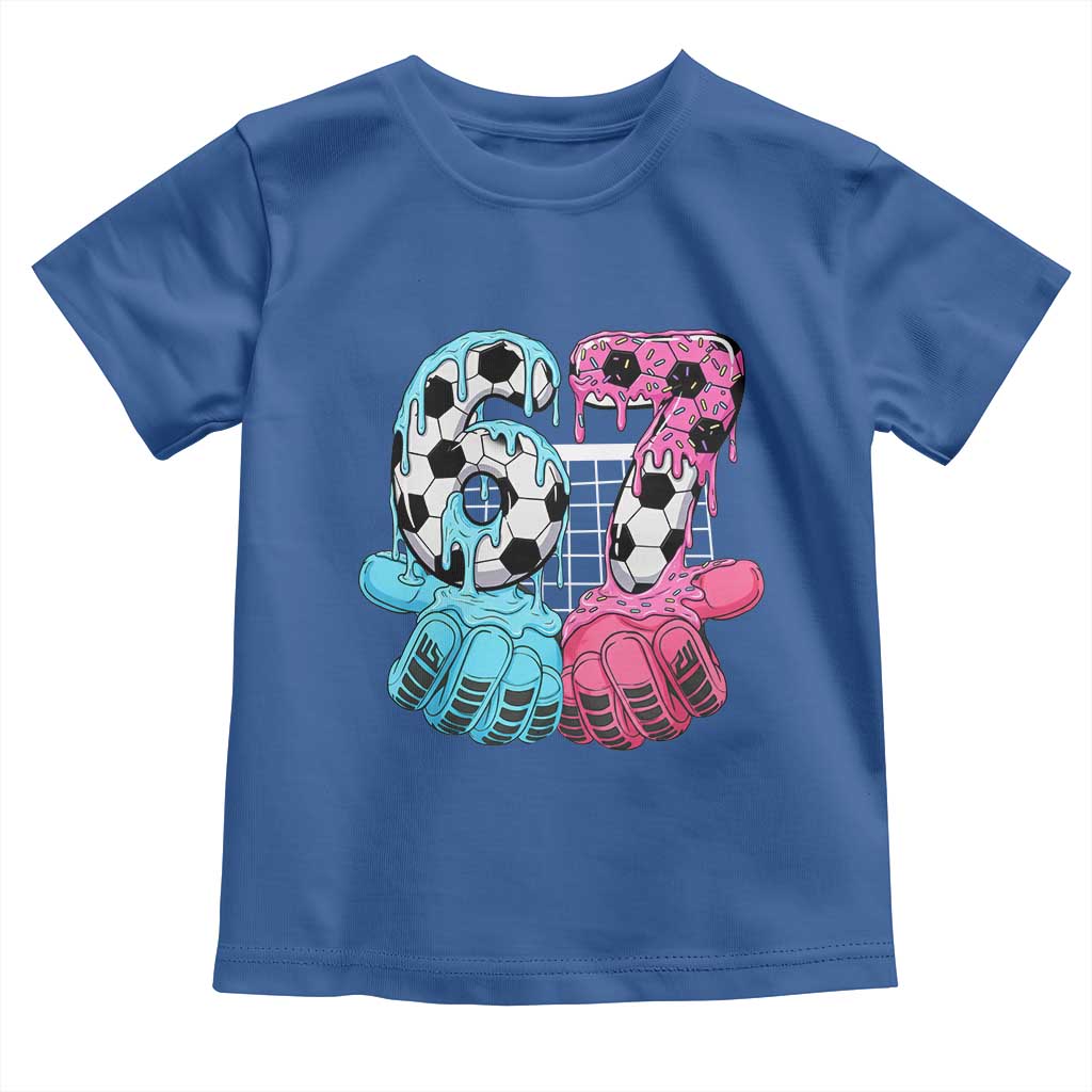 Drip Soccer Six Seven Meme Toddler T Shirt Funny Gen Alpha Slang