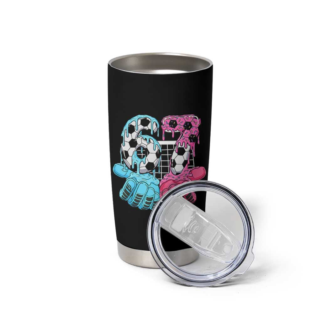 Drip Soccer Six Seven Meme Tumbler Cup Funny Gen Alpha Slang