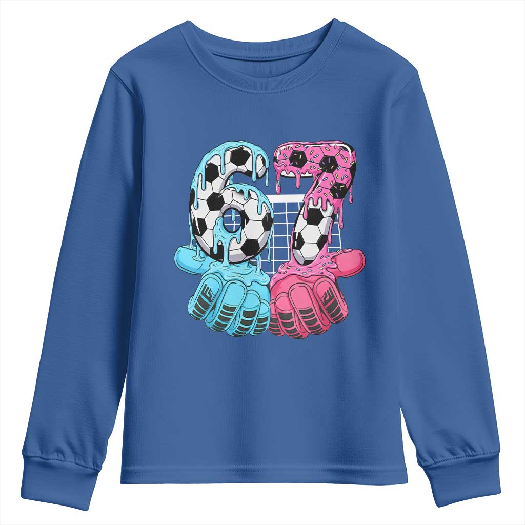 Drip Soccer Six Seven Meme Youth Sweatshirt Funny Gen Alpha Slang