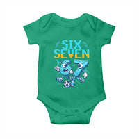 Funny Six Seven Pixel Playing Soccer Baby Onesie Gen Z Alpha Gift