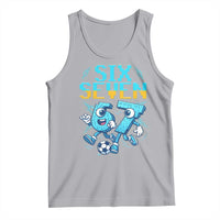 Funny Six Seven Pixel Playing Soccer Tank Top Gen Z Alpha Gift