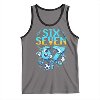 Funny Six Seven Pixel Playing Soccer Tank Top Gen Z Alpha Gift