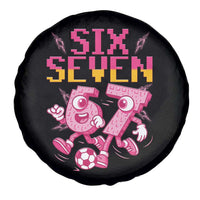Funny Gen Z Alpha Gift Spare Tire Cover Six Seven Meme Soccer Lover