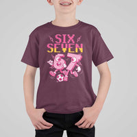 Funny Gen Z Alpha Gift T Shirt For Kid Six Seven Meme Soccer Lover