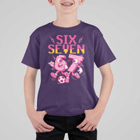 Funny Gen Z Alpha Gift T Shirt For Kid Six Seven Meme Soccer Lover