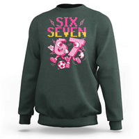 Funny Gen Z Alpha Gift Sweatshirt Six Seven Meme Soccer Lover