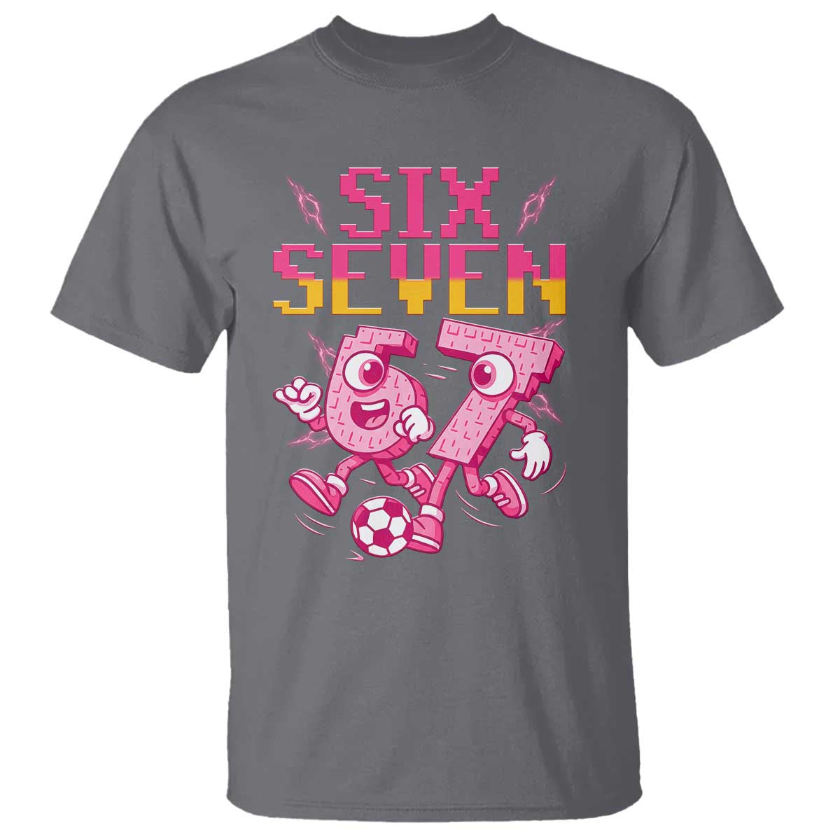Funny Gen Z Alpha Gift T Shirt Six Seven Meme Soccer Lover