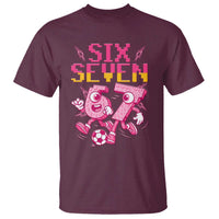 Funny Gen Z Alpha Gift T Shirt Six Seven Meme Soccer Lover