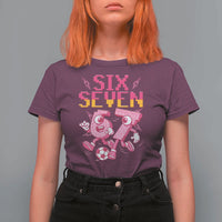 Funny Gen Z Alpha Gift T Shirt For Women Six Seven Meme Soccer Lover