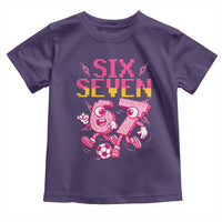 Funny Gen Z Alpha Gift Toddler T Shirt Six Seven Meme Soccer Lover