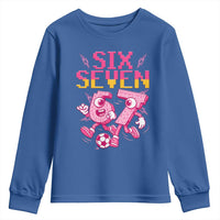 Funny Gen Z Alpha Gift Youth Sweatshirt Six Seven Meme Soccer Lover