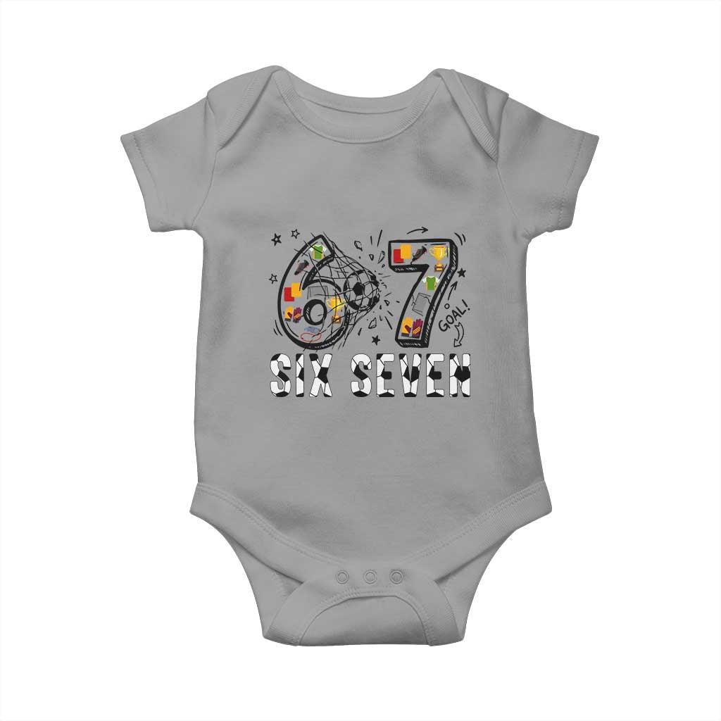 Six Seven Meme Soccer Lover Baby Onesie Funny Gift For Gen Z