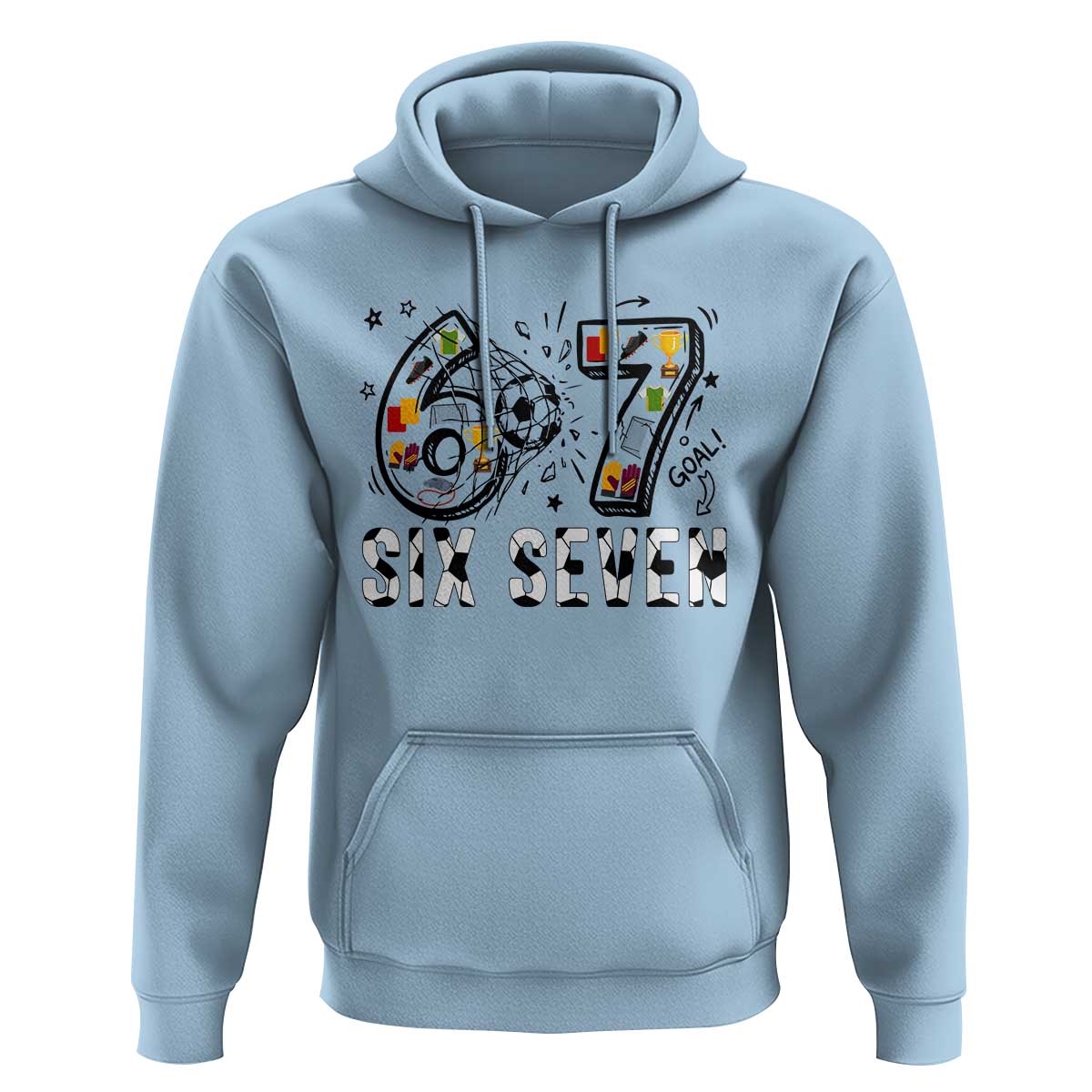 Six Seven Meme Soccer Lover Hoodie Funny Gift For Gen Z