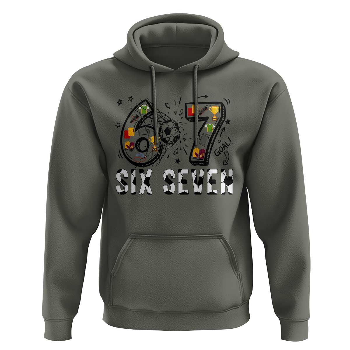 Six Seven Meme Soccer Lover Hoodie Funny Gift For Gen Z