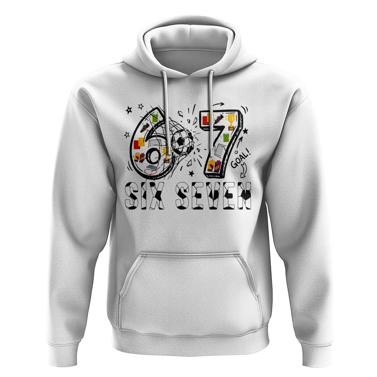 Six Seven Meme Soccer Lover Hoodie Funny Gift For Gen Z