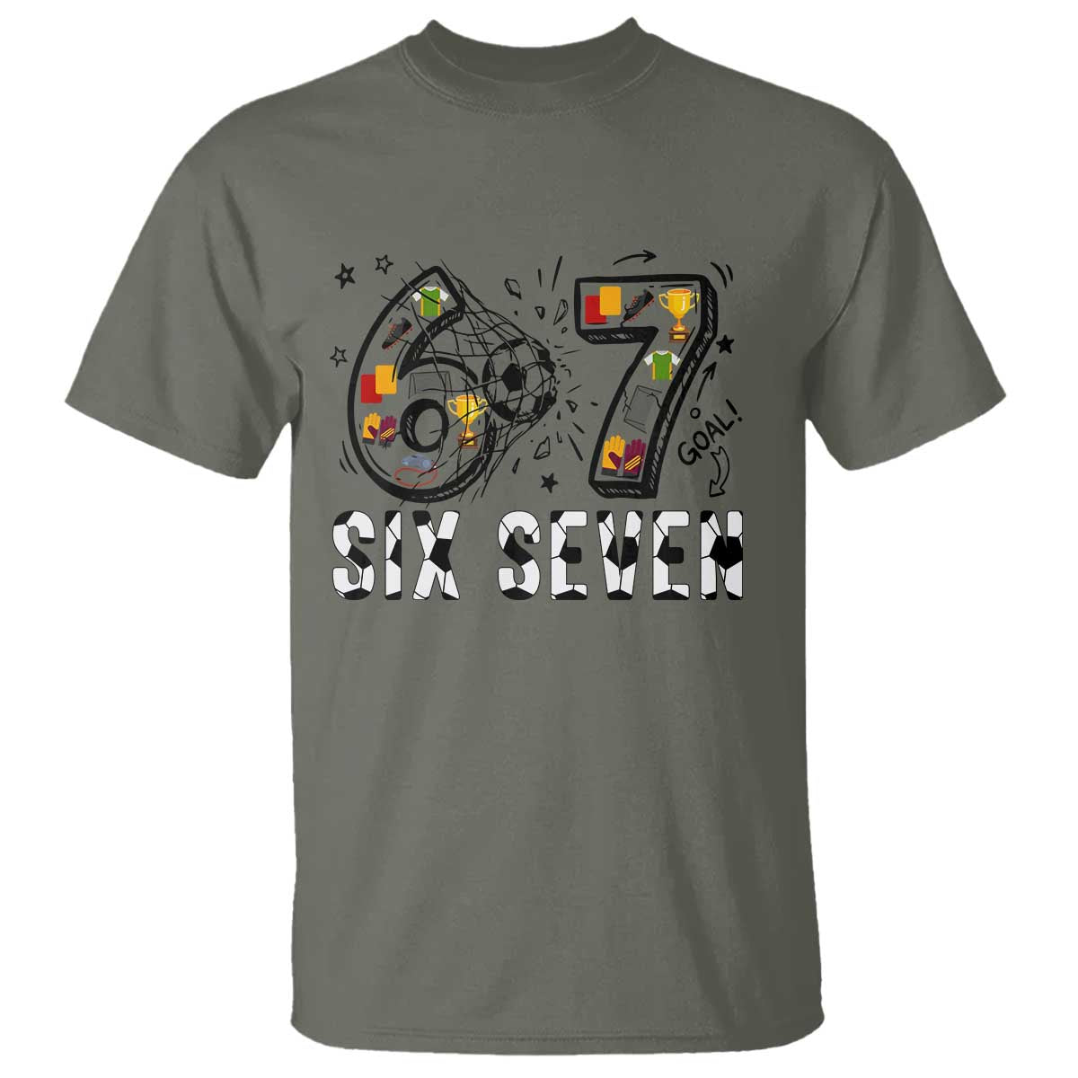 Six Seven Meme Soccer Lover T Shirt Funny Gift For Gen Z