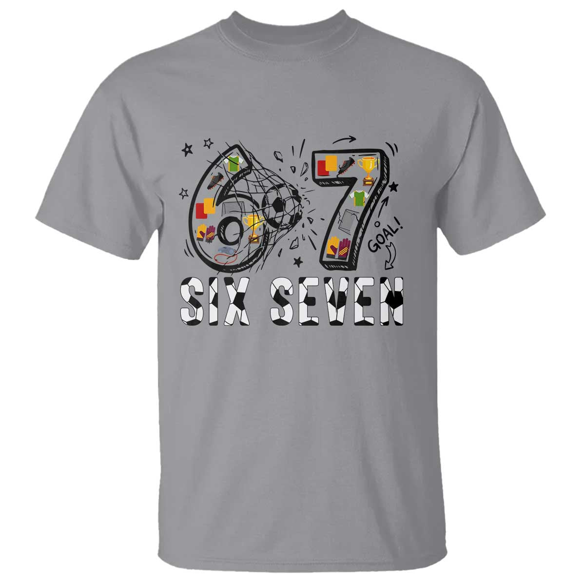 Six Seven Meme Soccer Lover T Shirt Funny Gift For Gen Z