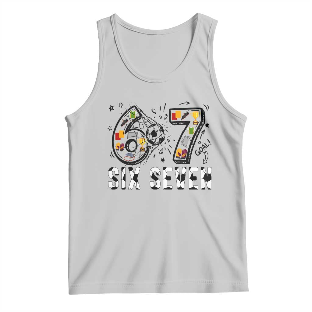 Six Seven Meme Soccer Lover Tank Top Funny Gift For Gen Z