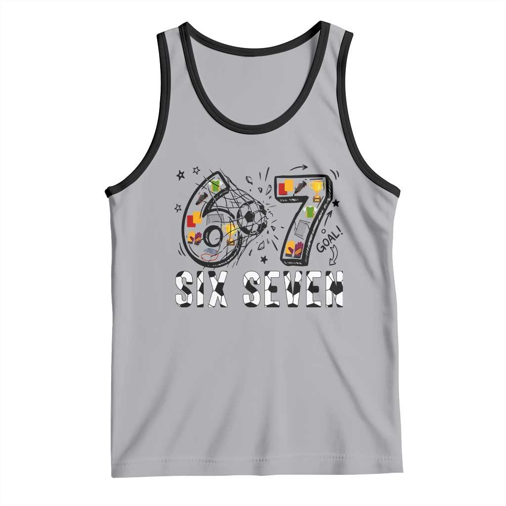 Six Seven Meme Soccer Lover Tank Top Funny Gift For Gen Z