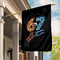 Funny Soccer Lover Garden Flag Six Seven Meme Trending Gift