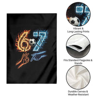 Funny Soccer Lover Garden Flag Six Seven Meme Trending Gift