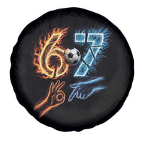 Funny Soccer Lover Spare Tire Cover Six Seven Meme Trending Gift