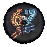 Funny Soccer Lover Spare Tire Cover Six Seven Meme Trending Gift
