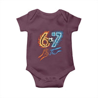 Funny Soccer Lover Baby Onesie Six Seven Meme Trending Gift