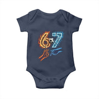 Funny Soccer Lover Baby Onesie Six Seven Meme Trending Gift