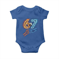 Funny Soccer Lover Baby Onesie Six Seven Meme Trending Gift