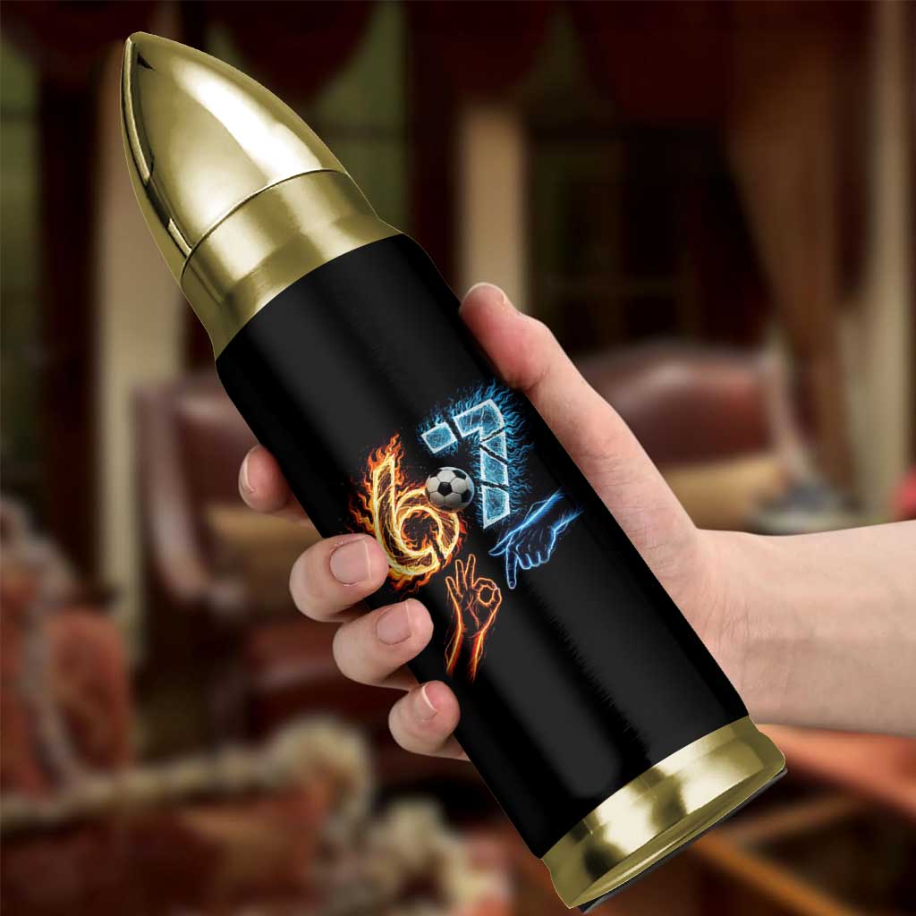 Funny Soccer Lover Bullet Tumbler Six Seven Meme Trending Gift