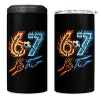 Funny Soccer Lover 4 in 1 Can Cooler Tumbler Six Seven Meme Trending Gift