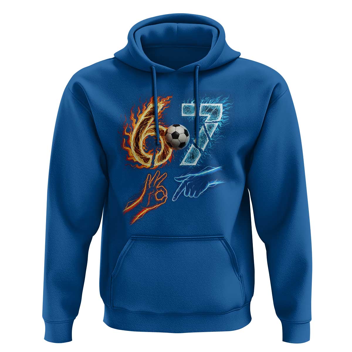 Funny Soccer Lover Hoodie Six Seven Meme Trending Gift