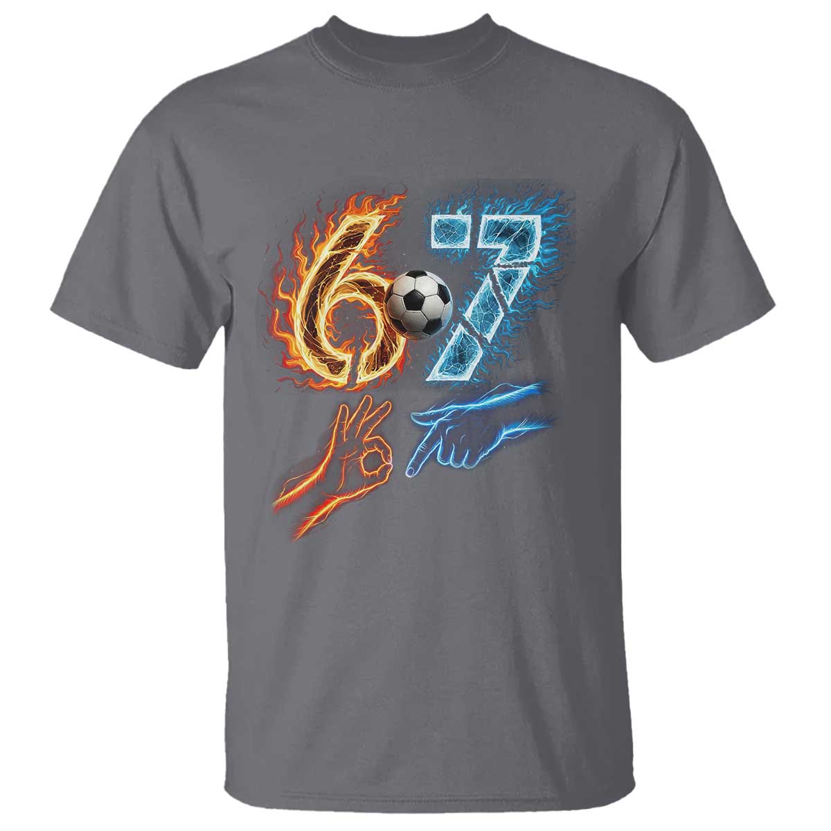 Funny Soccer Lover T Shirt Six Seven Meme Trending Gift