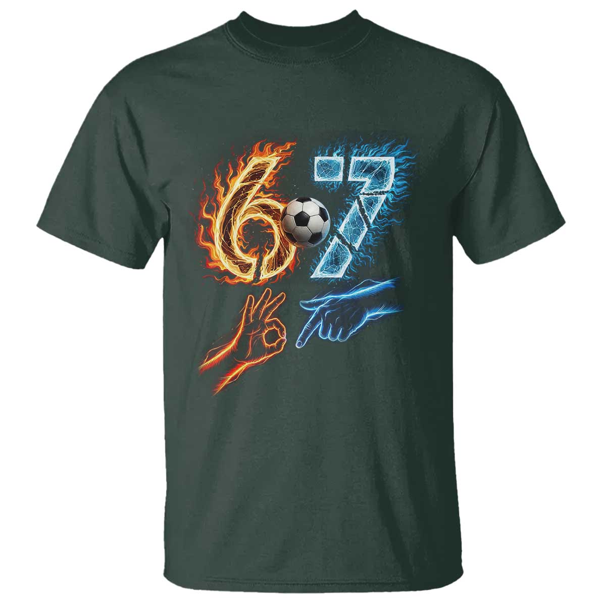 Funny Soccer Lover T Shirt Six Seven Meme Trending Gift