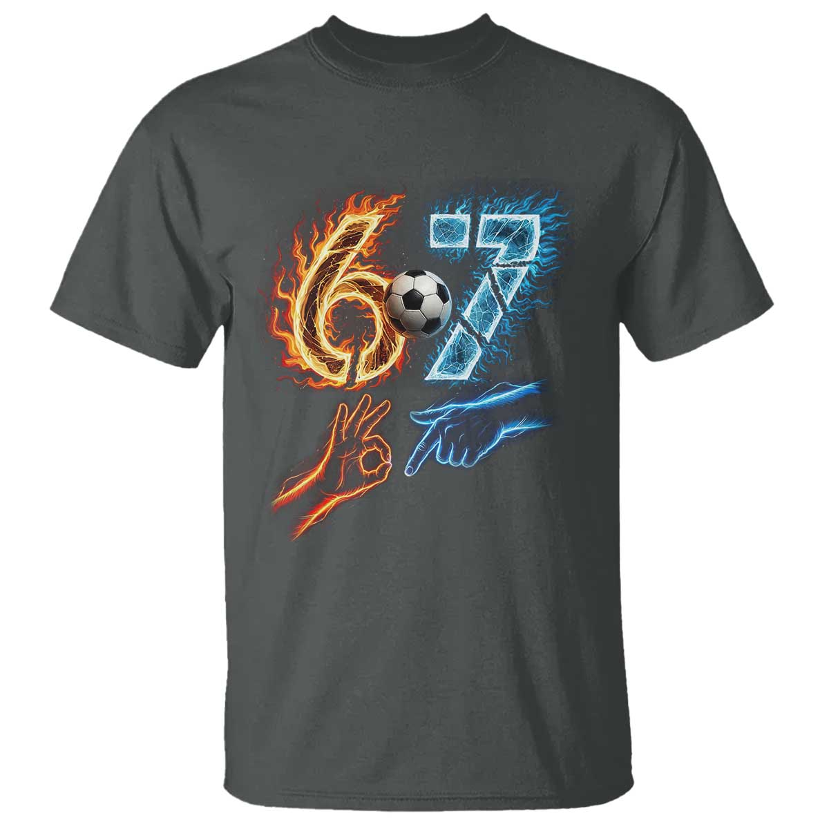 Funny Soccer Lover T Shirt Six Seven Meme Trending Gift
