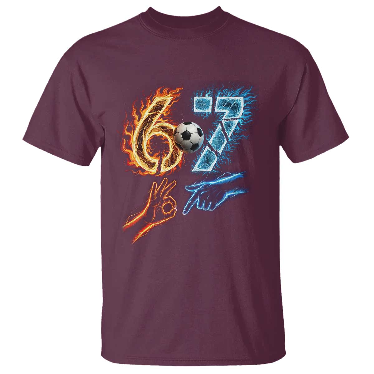 Funny Soccer Lover T Shirt Six Seven Meme Trending Gift