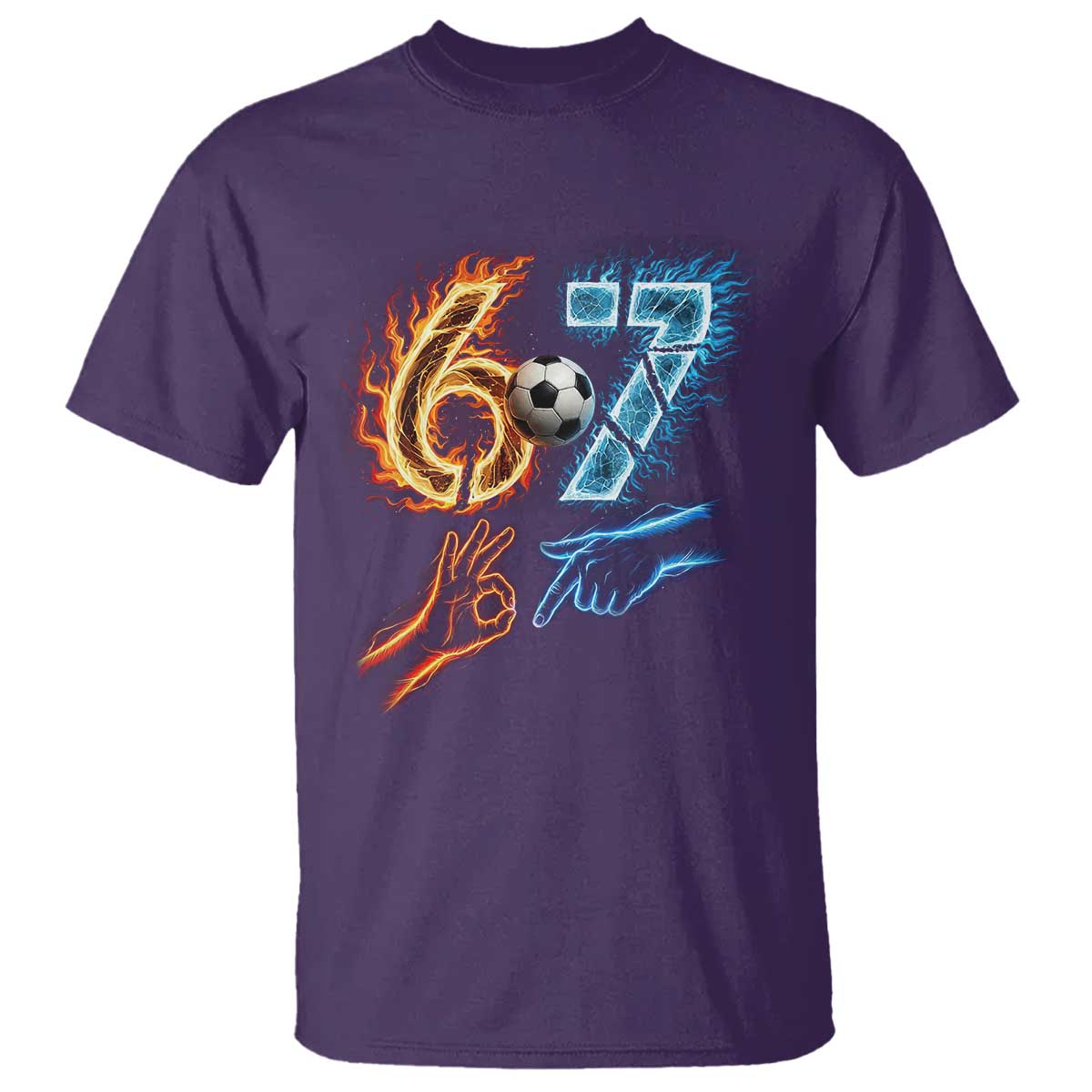 Funny Soccer Lover T Shirt Six Seven Meme Trending Gift