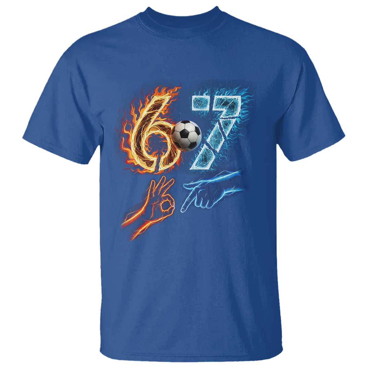 Funny Soccer Lover T Shirt Six Seven Meme Trending Gift