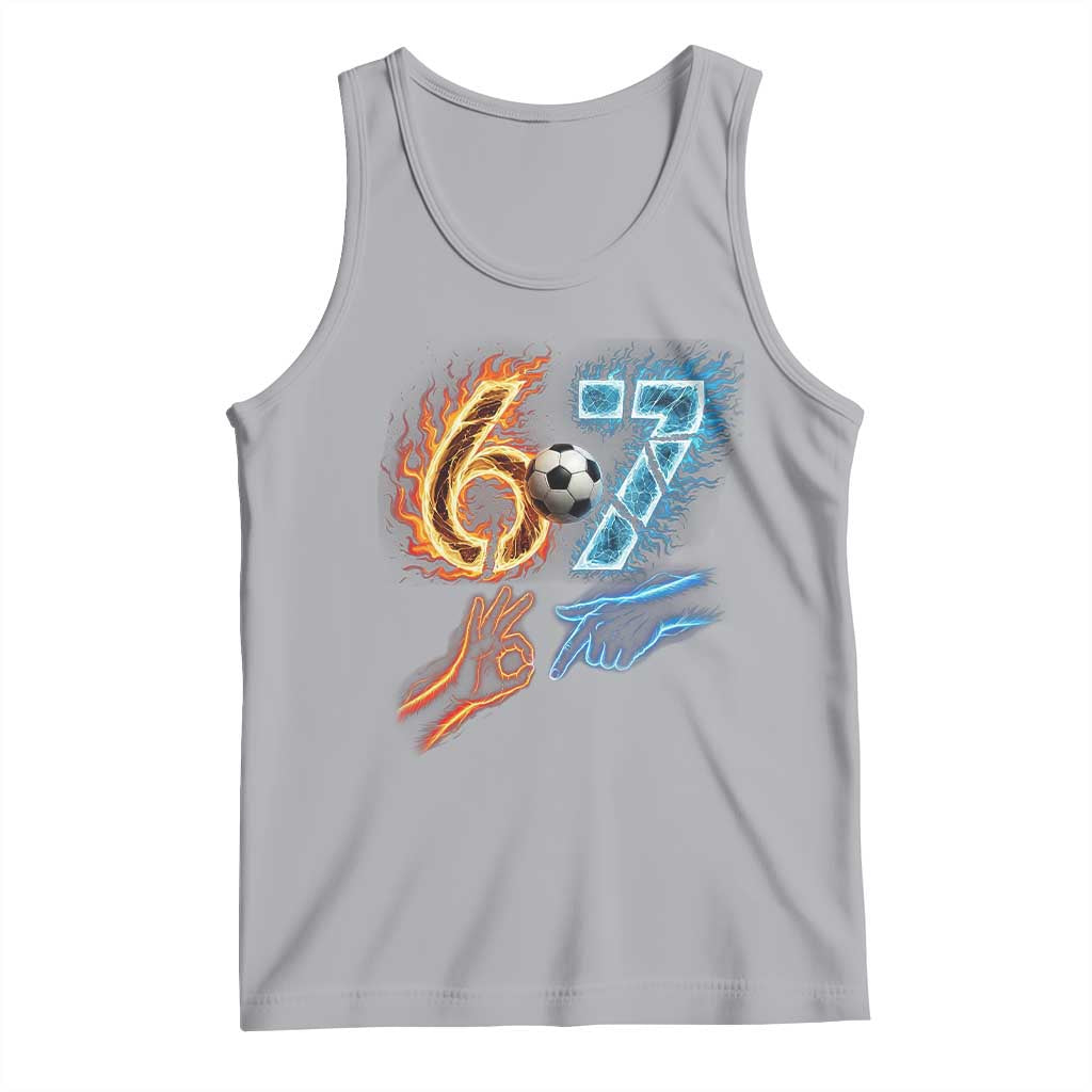 Funny Soccer Lover Tank Top Six Seven Meme Trending Gift