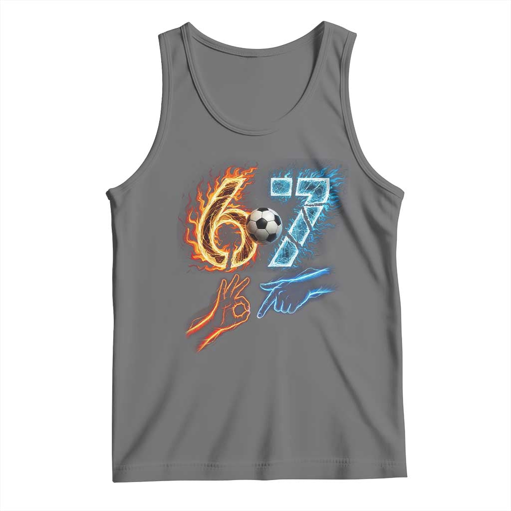 Funny Soccer Lover Tank Top Six Seven Meme Trending Gift