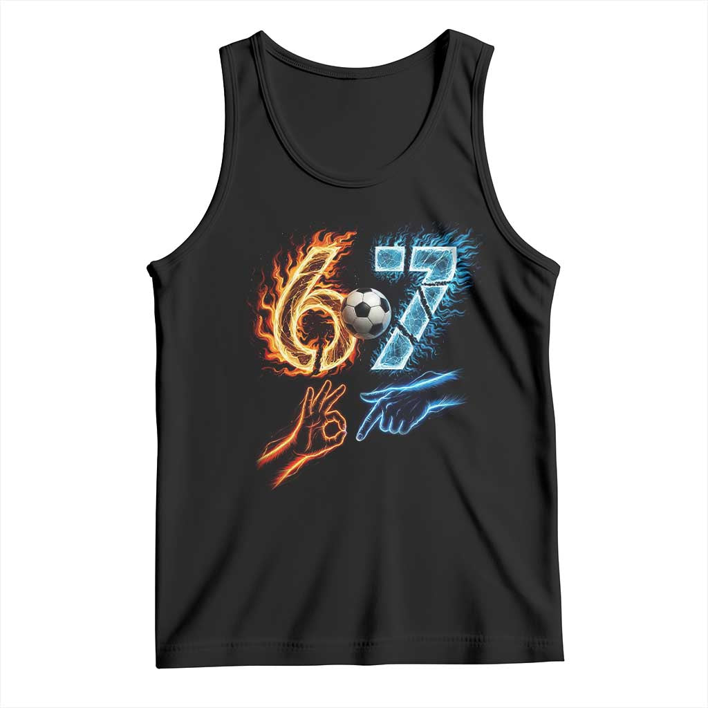 Funny Soccer Lover Tank Top Six Seven Meme Trending Gift