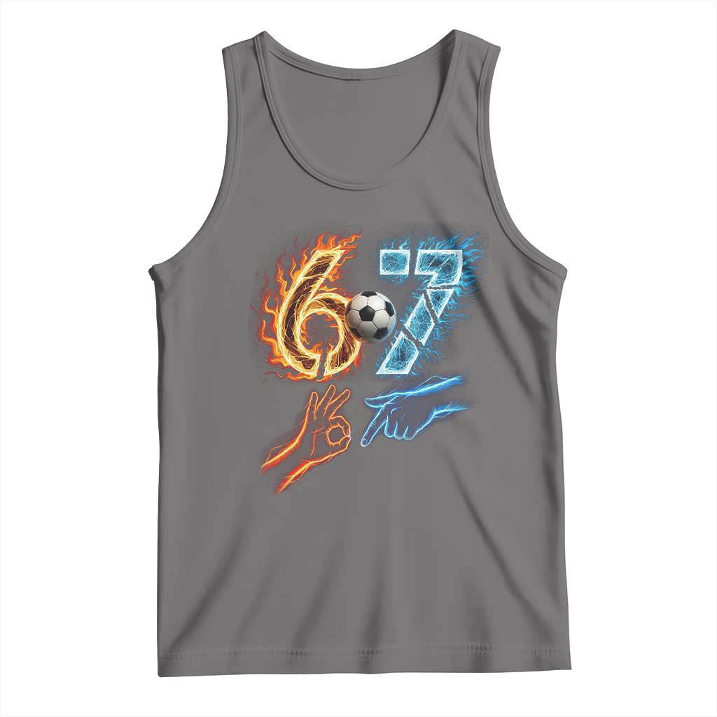 Funny Soccer Lover Tank Top Six Seven Meme Trending Gift