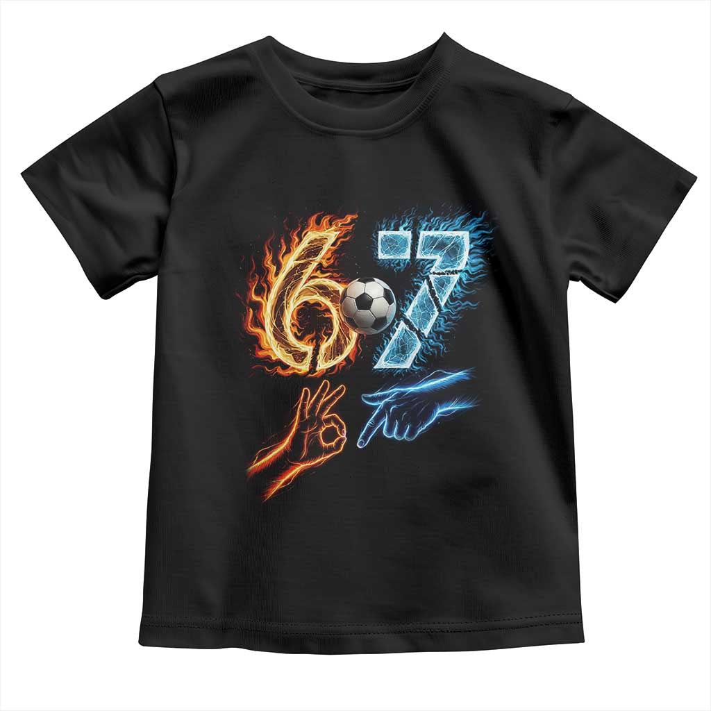 Funny Soccer Lover Toddler T Shirt Six Seven Meme Trending Gift