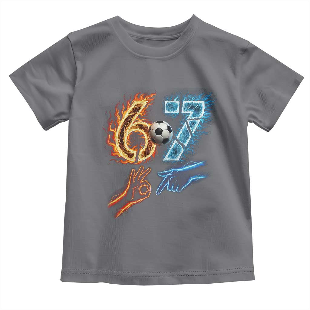 Funny Soccer Lover Toddler T Shirt Six Seven Meme Trending Gift